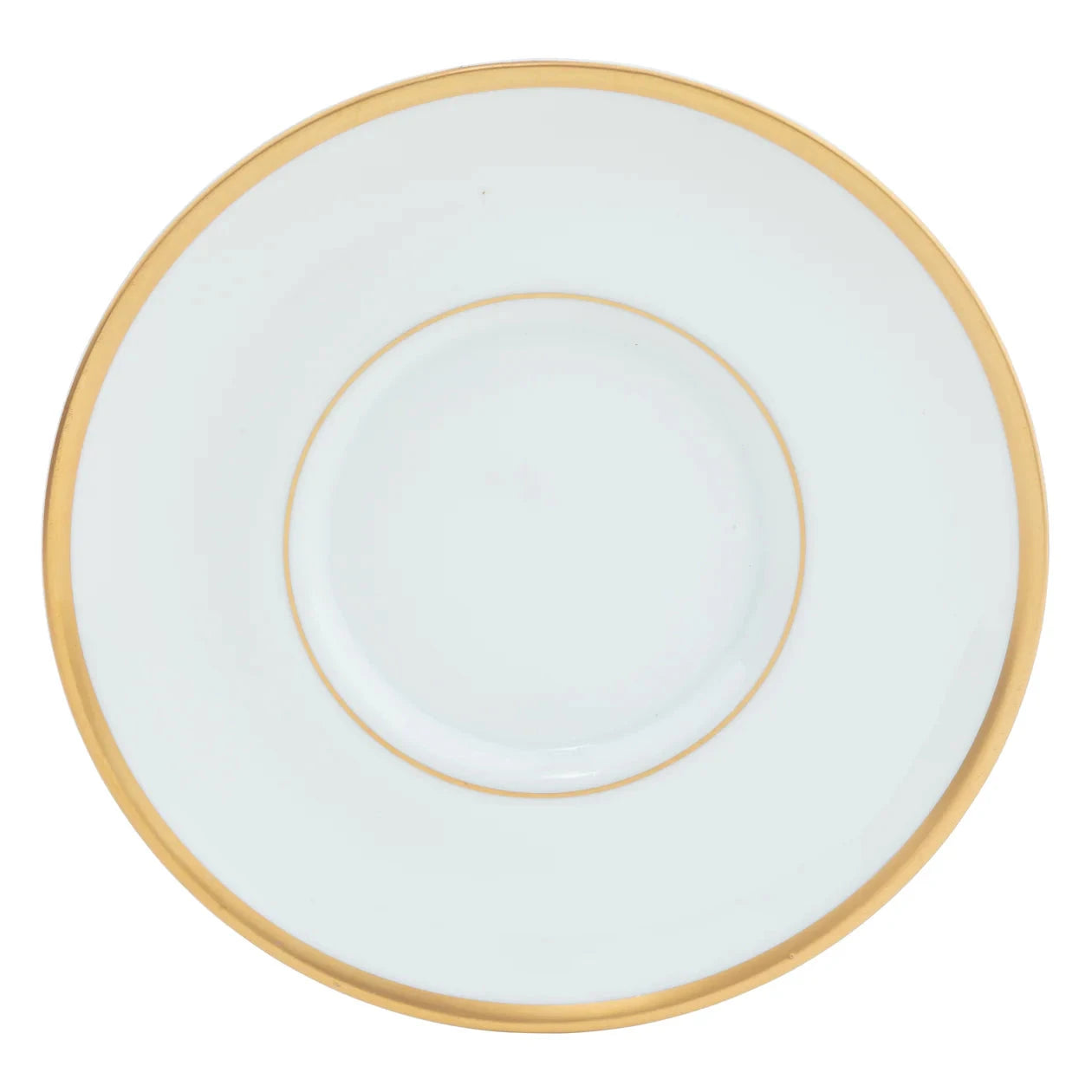Tea Saucer in Gold Ultra-White