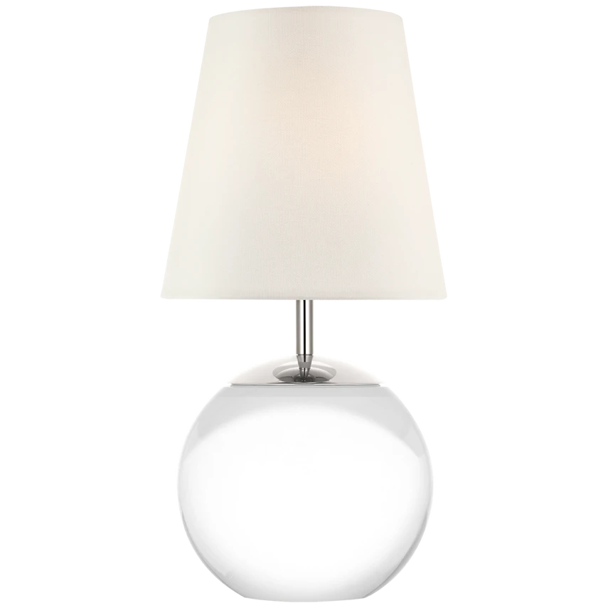 Terri 12" Cordless Accent Lamp with Linen Shade