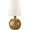 Terri Tiny Round Accent Lamp with Linen Shade