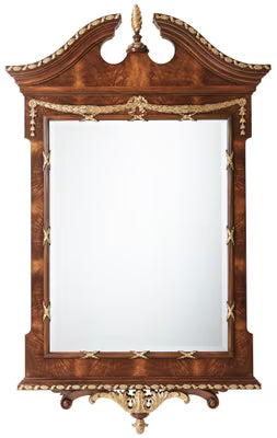 The India Silk Bedroom Wall Mirror - Theodore Alexander