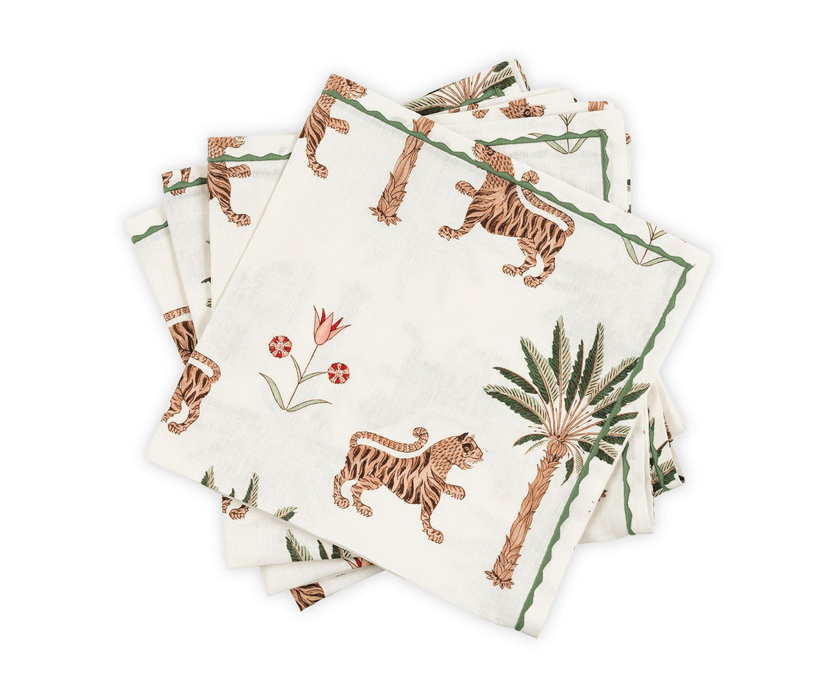 Tiger Palm Napkin - set of 4