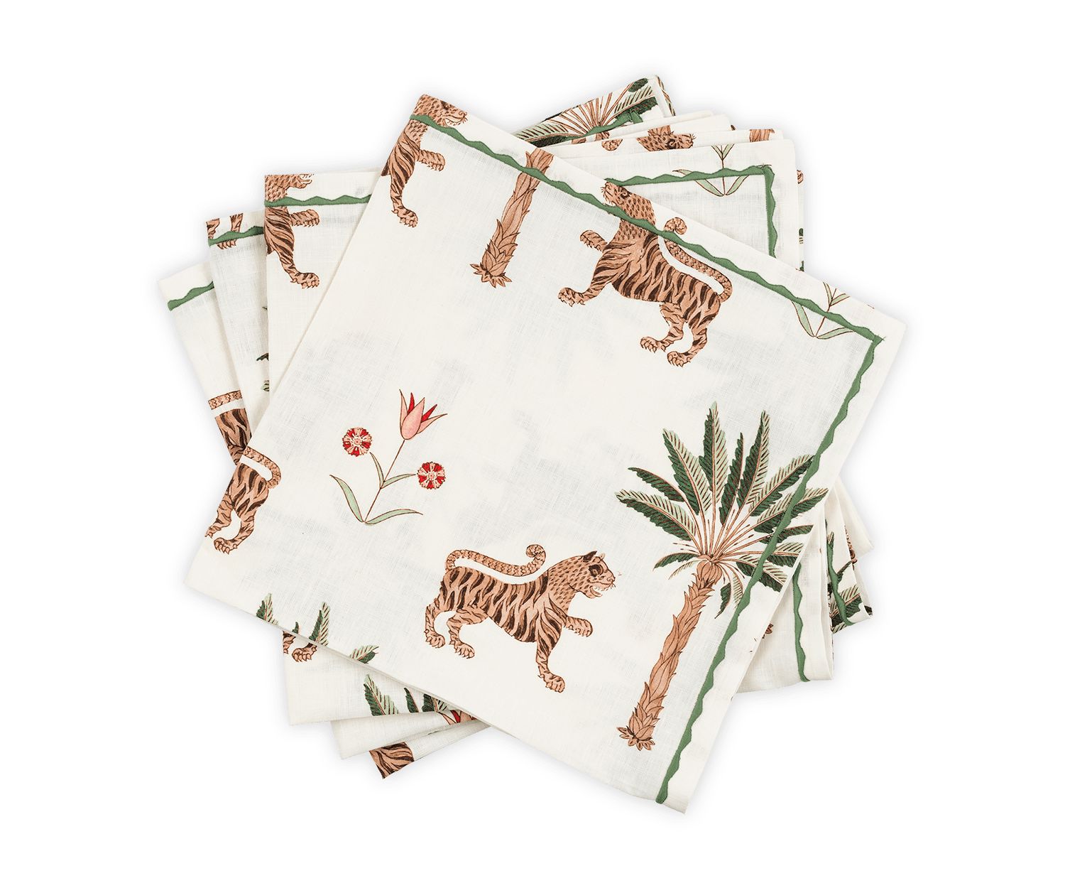 Tiger Palm Napkin - set of 4