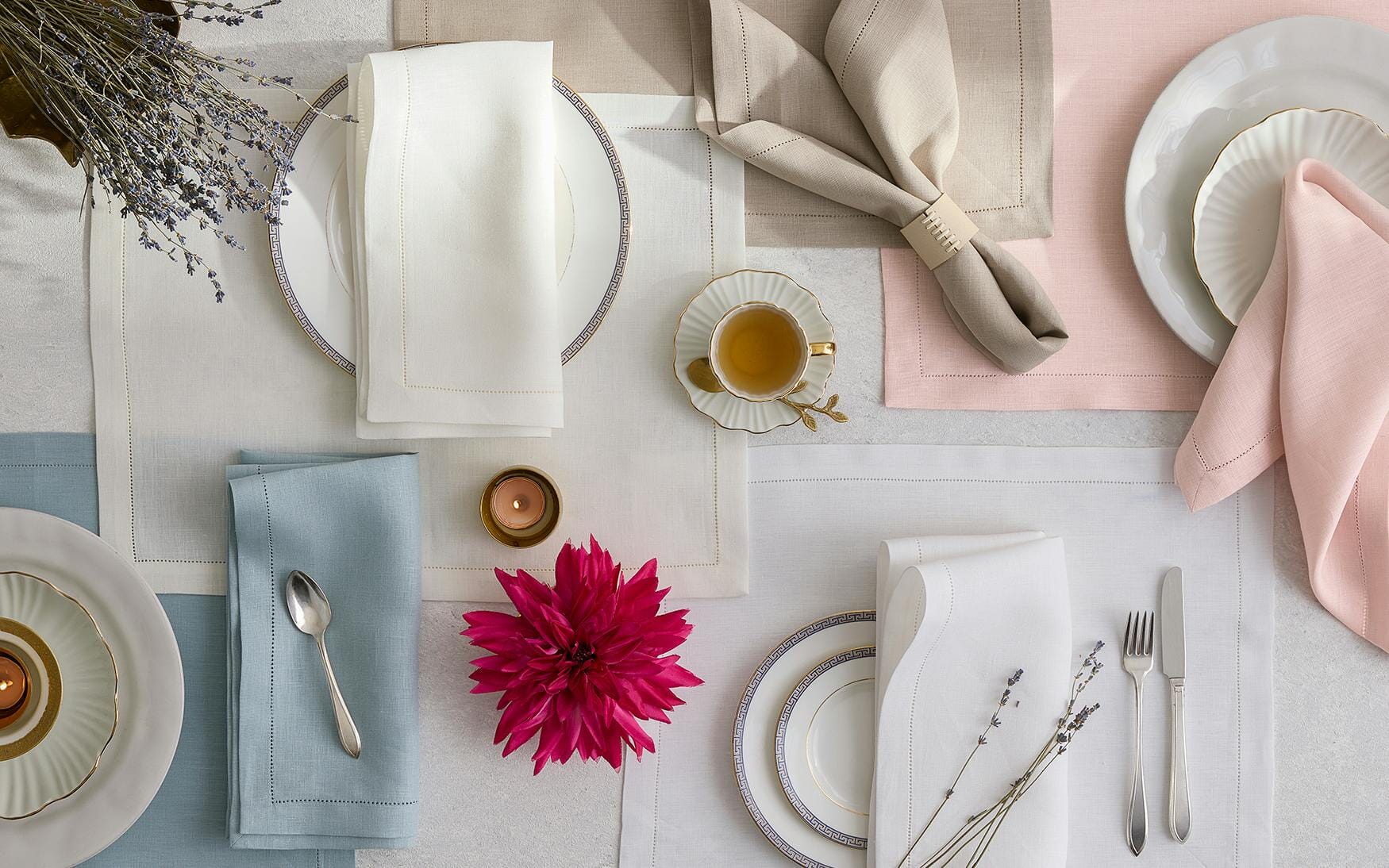 Valentina Hemstitch Napkin - set of 4