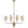 Vivian Large One-Tier Chandelier with Shades