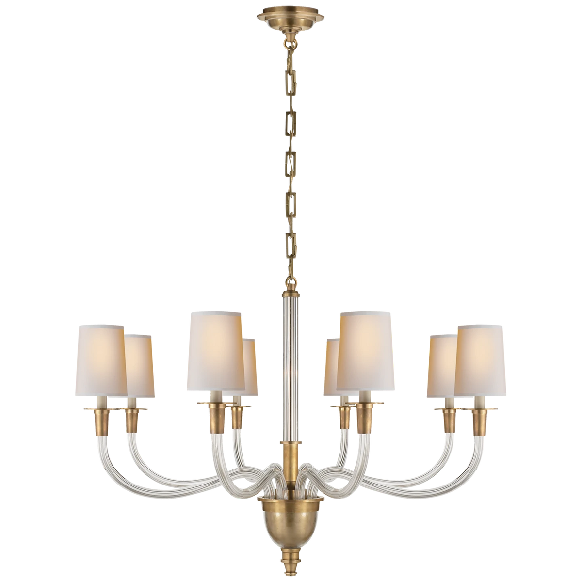 Vivian Large One-Tier Chandelier with Shades