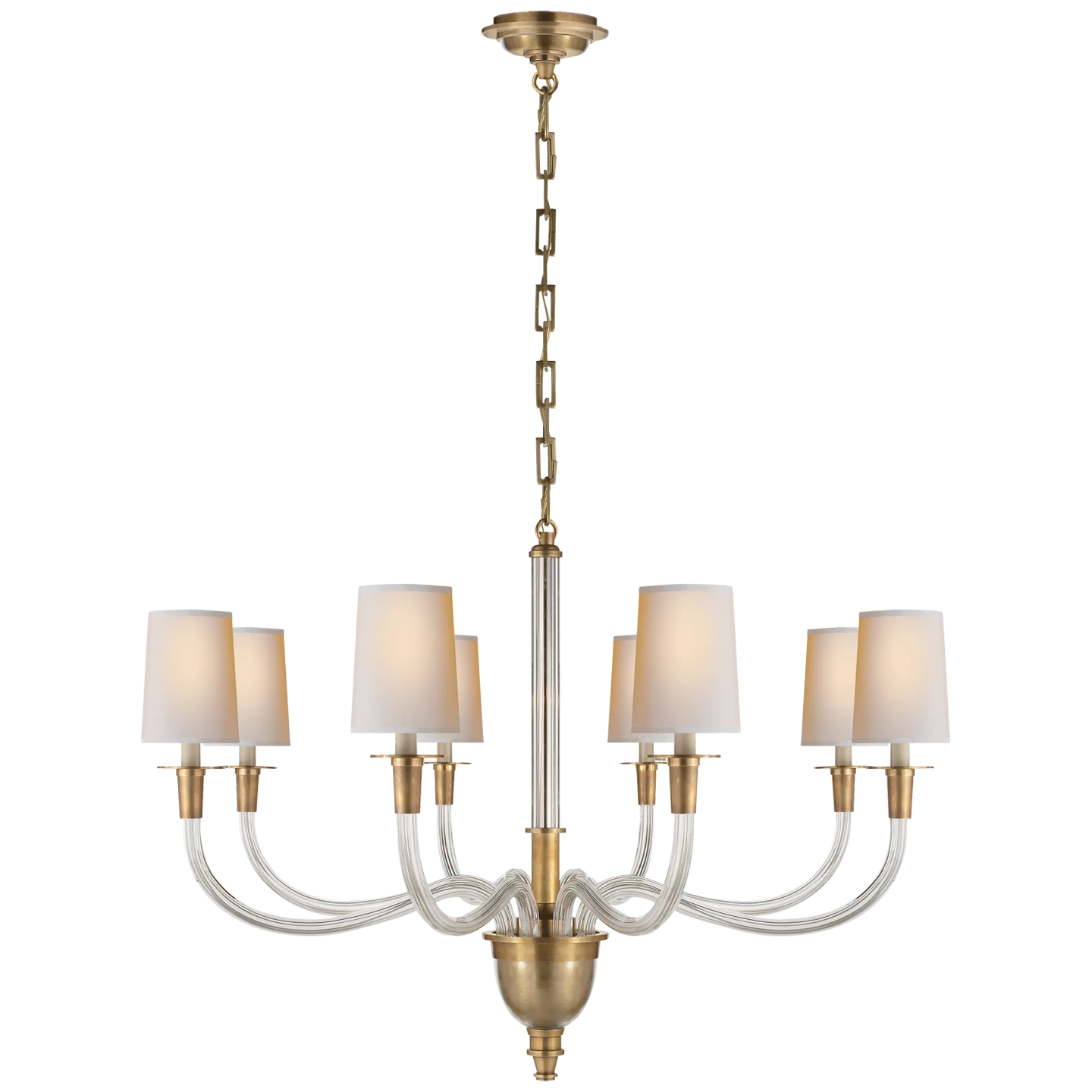 Vivian Large One-Tier Chandelier with Shades