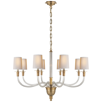 Vivian Large One-Tier Chandelier with Shades