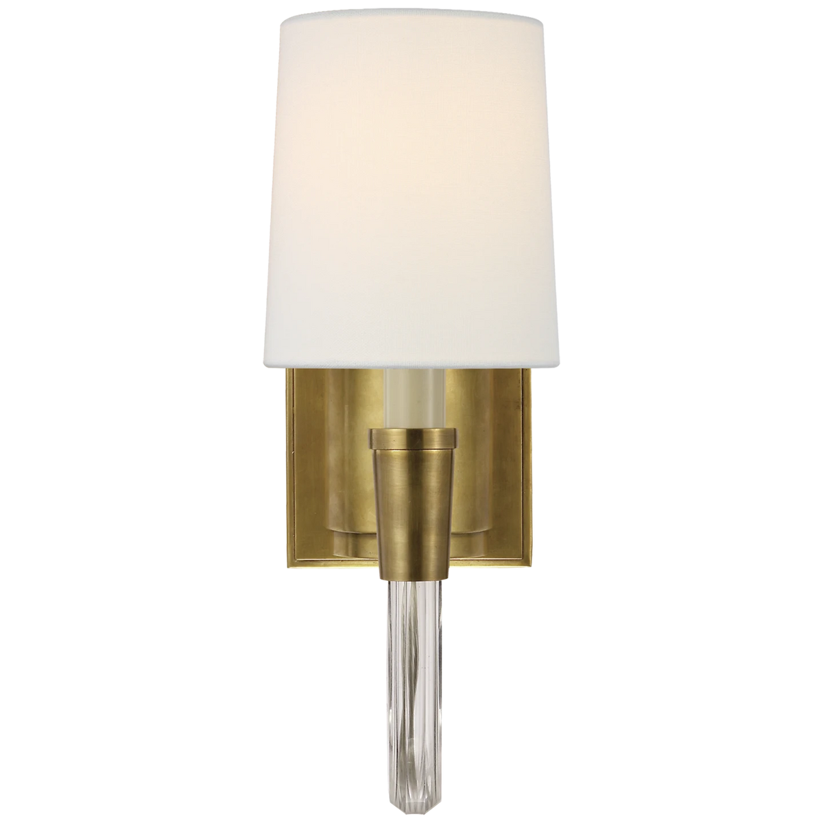 Vivian Single Sconce with Linen Shade