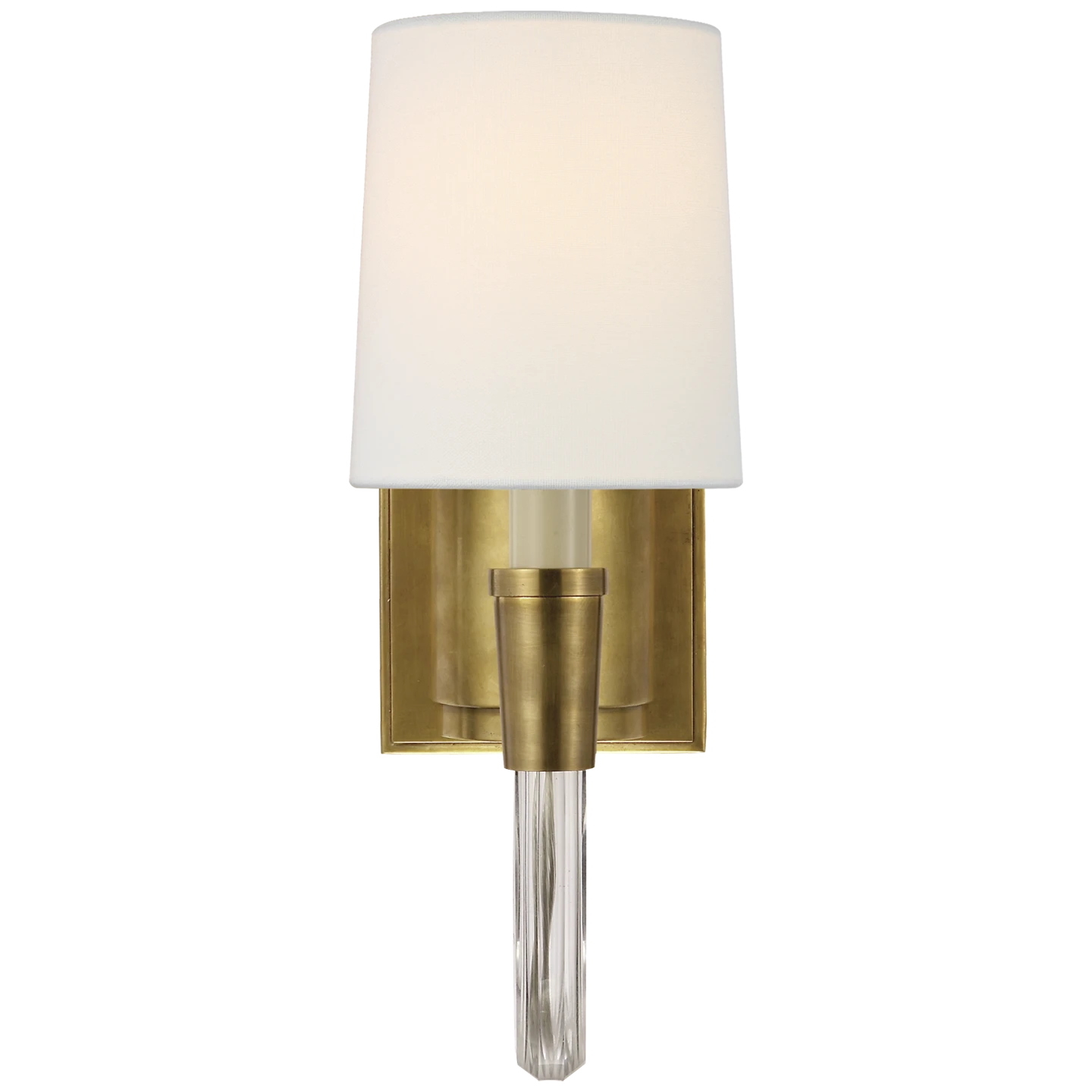 Vivian Single Sconce with Linen Shade