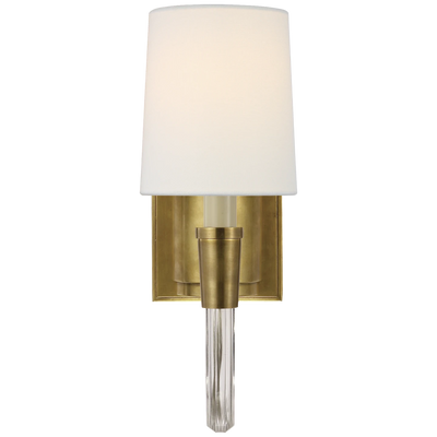 Vivian Single Sconce with Linen Shade