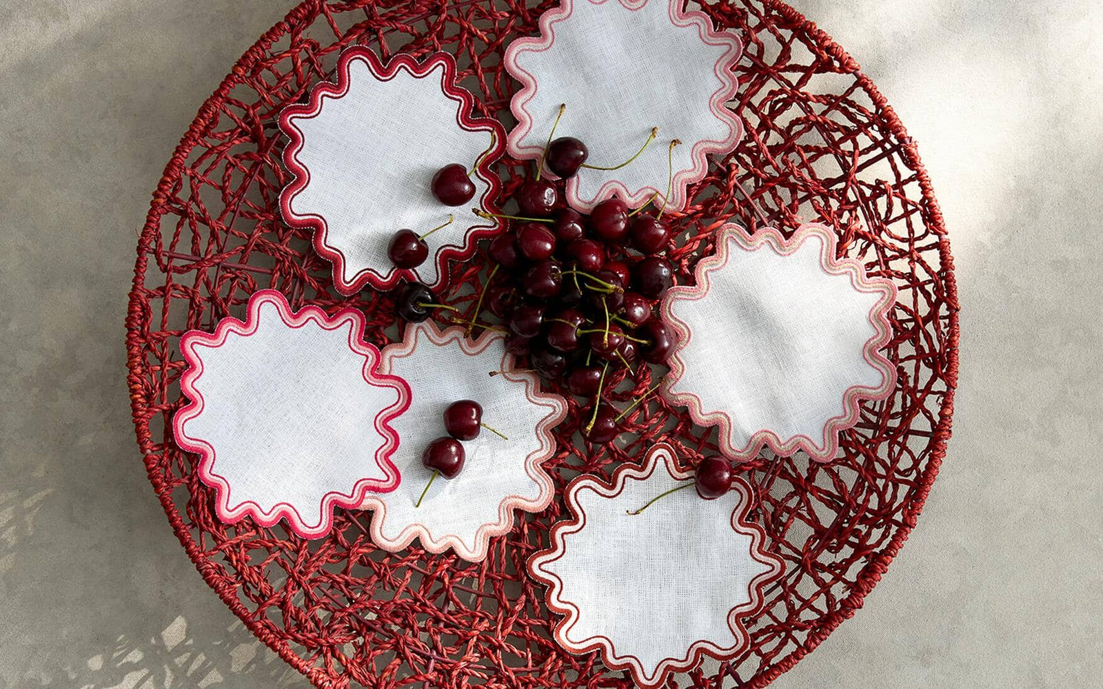 Wave Cocktail Napkin - set of 6