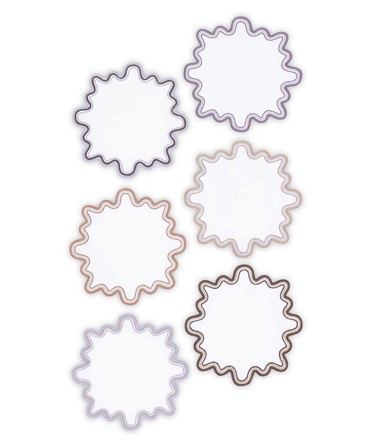 Wave Cocktail Napkin - set of 6