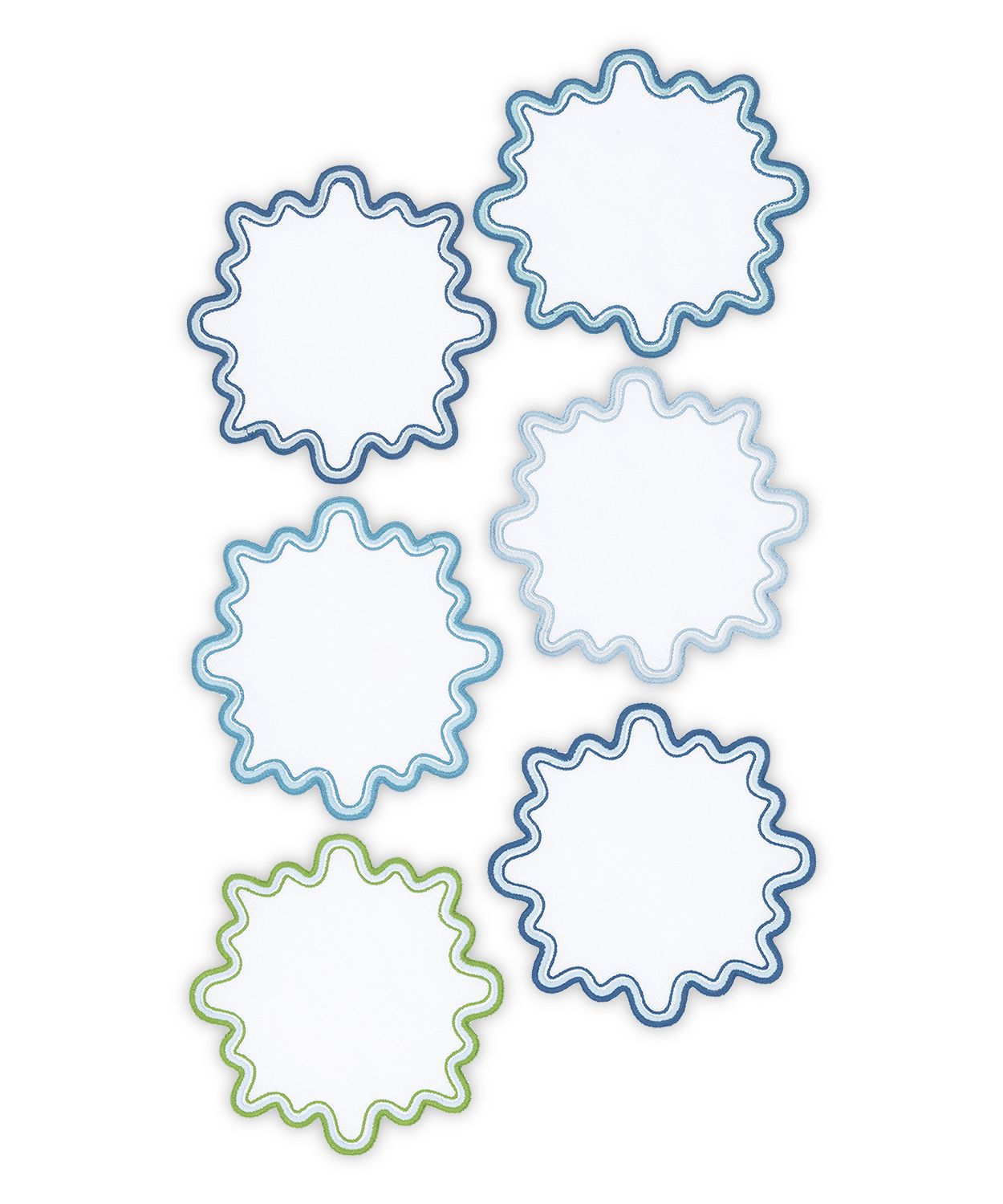 Wave Cocktail Napkin - set of 6