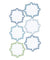 Wave Cocktail Napkin - set of 6