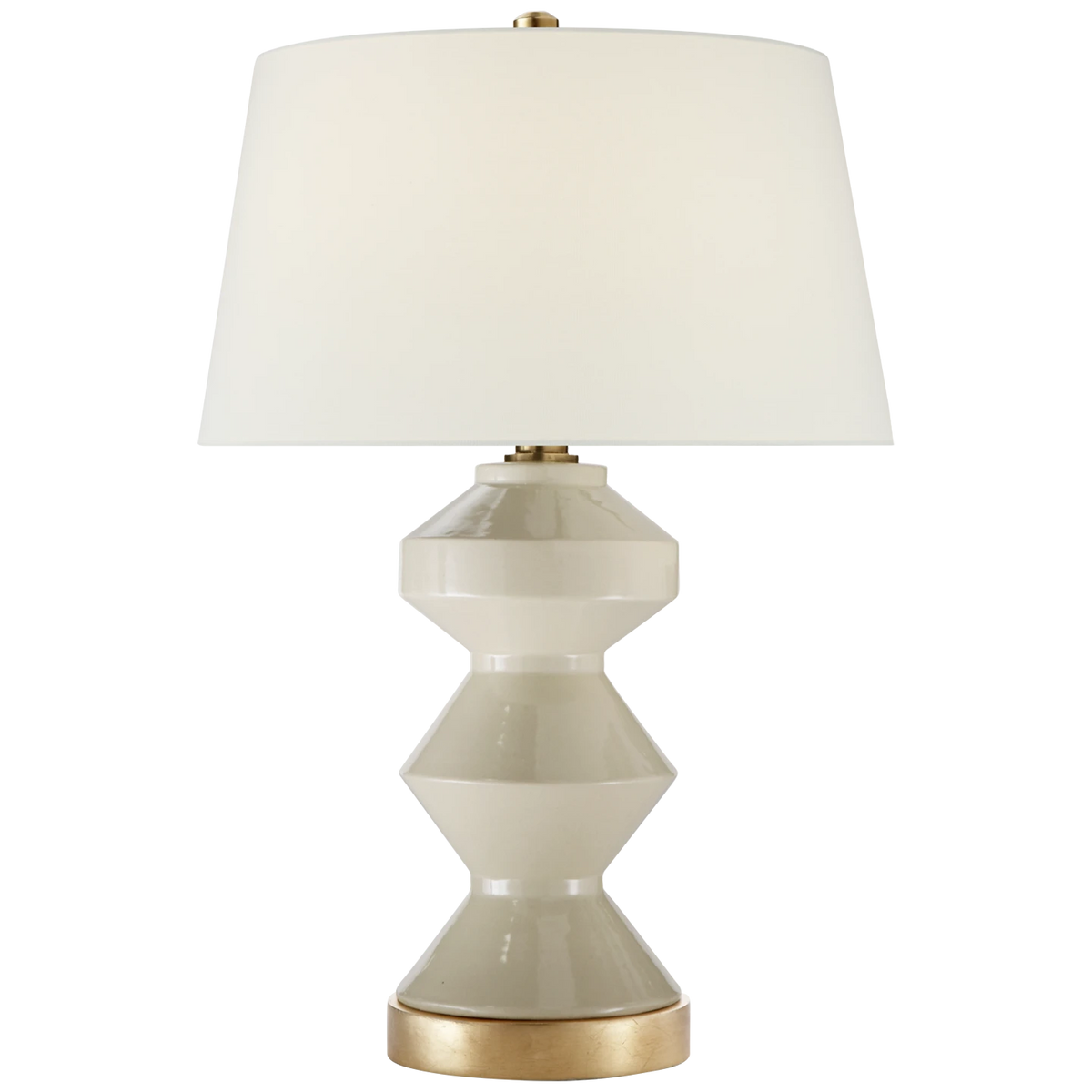 Weller Zig-Zag Table Lamp with Natural Paper Shade