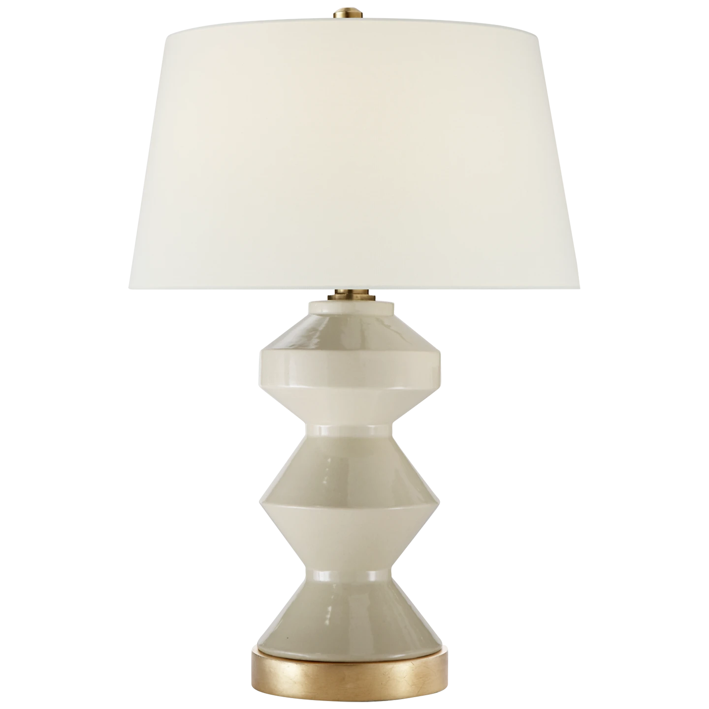 Weller Zig-Zag Table Lamp with Natural Paper Shade