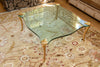 Stunning Maison Bagues Gilt Bronze Coffee Table with Glass Top - Salisbury & Manus