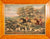 ENGLISH 19TH C. COLORED PRINT- HUNT SCENE in a Burlwood Frame - Salisbury & Manus