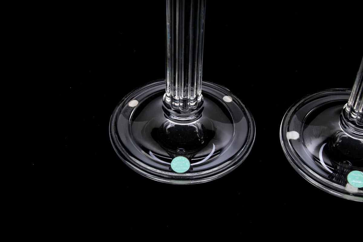 Tiffany Crystal Candlesticks - Salisbury & Manus