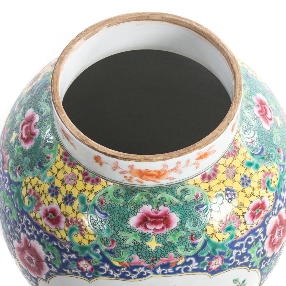 Gorgeous Hand Decorated Large Scale Jar with Lid - Salisbury & Manus