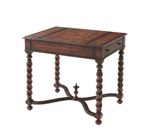 A Spiral Turned Games Table - Salisbury & Manus