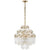 Adele Four Tier Waterfall Chandelier in Hand-Rubbed Antique Brass with Clear Acrylic - Salisbury & Manus