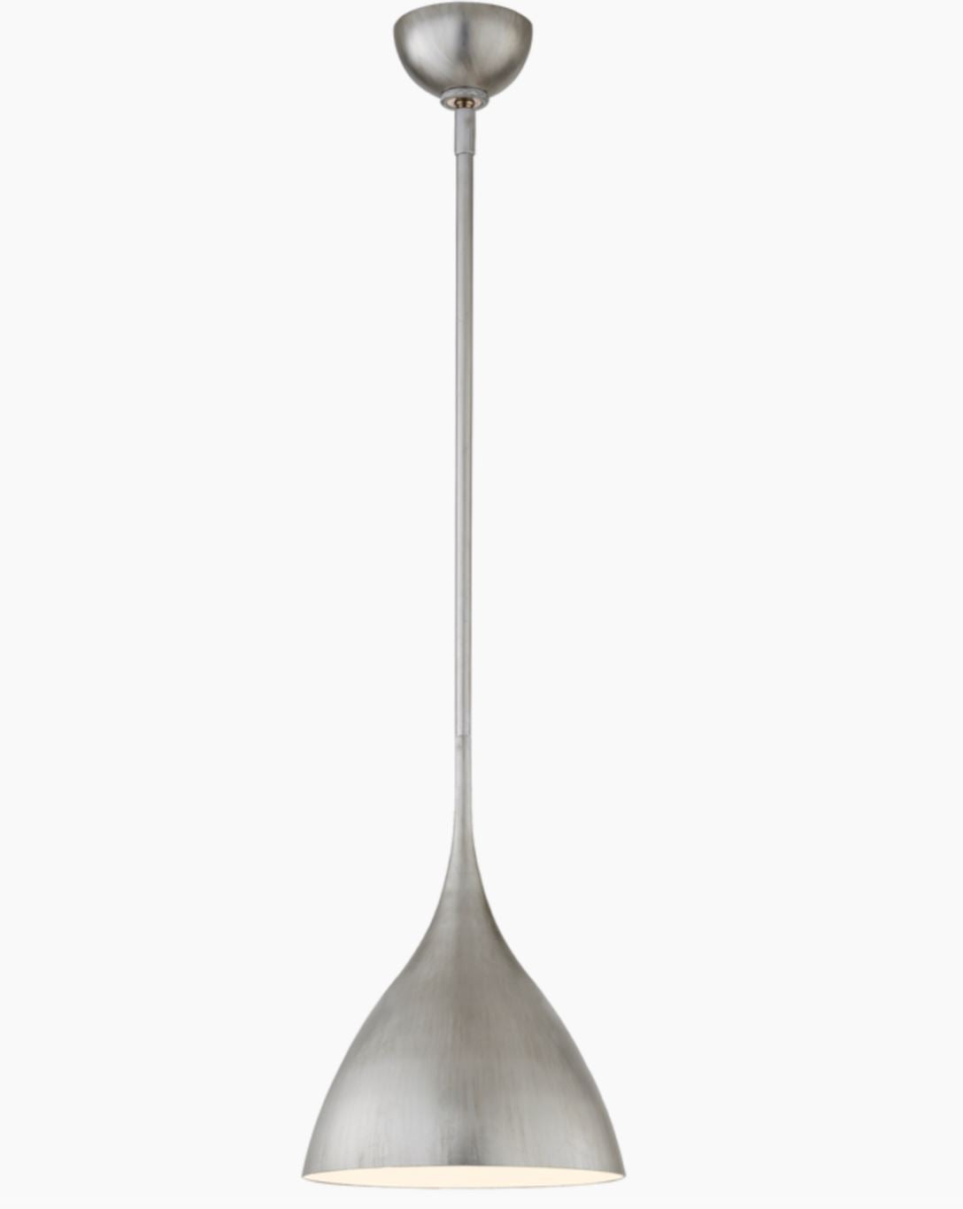 AGNES SMALL PENDANT - BURNISHED SILVER LEAF