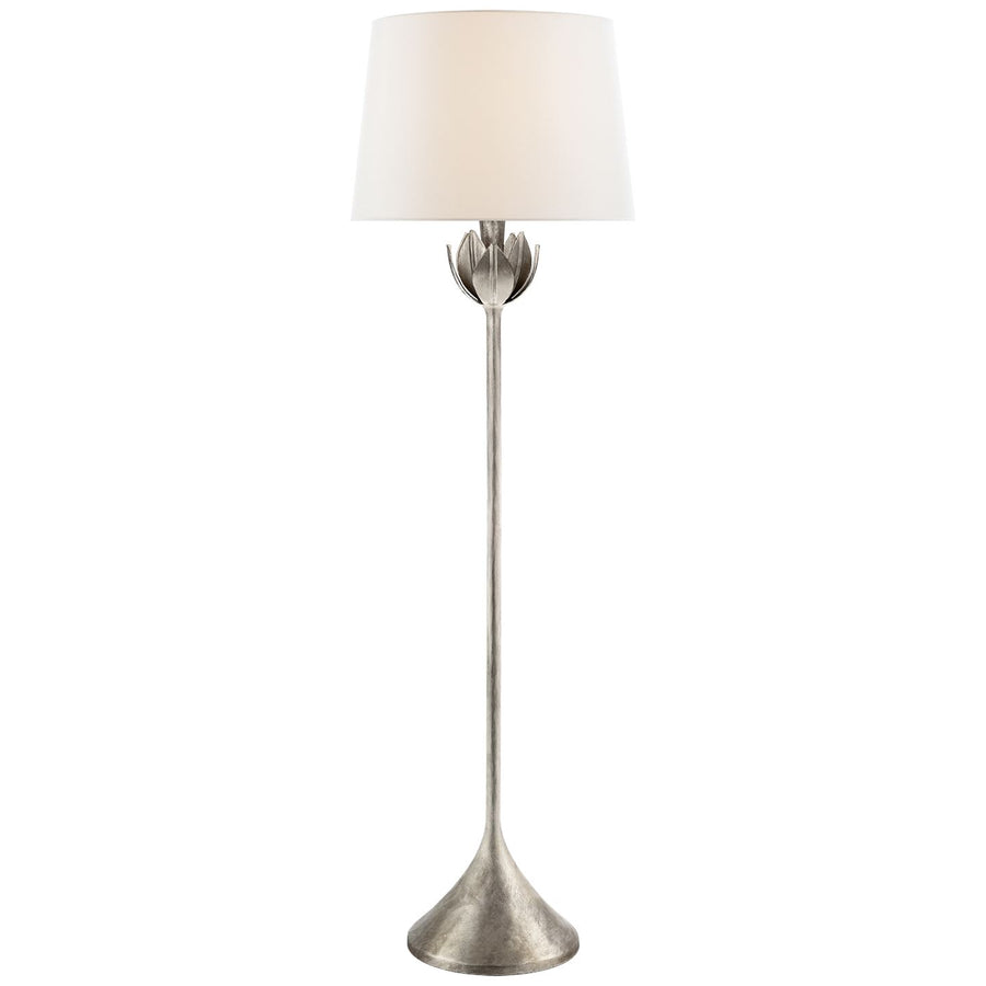 S1177HABL by Visual Comfort - Grenol Floor Lamp in Hand-Rubbed Antique Brass  with Linen Shade