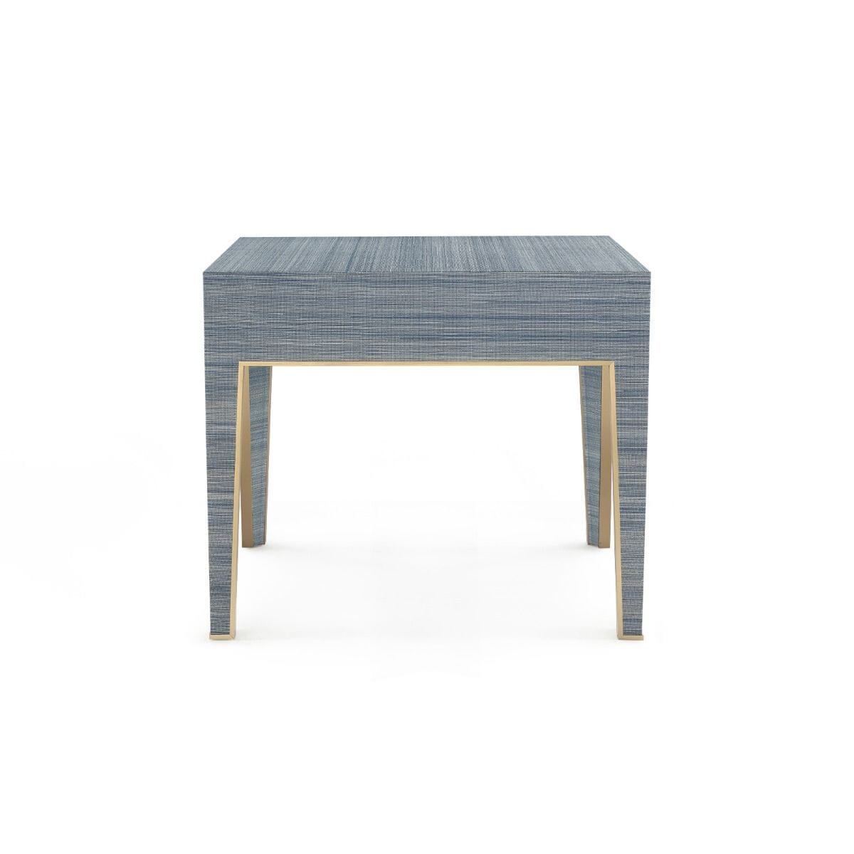 ALEXANDER 1-DRAWER SIDE TABLE, COLONIAL BLUE SHIMMER