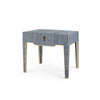 ALEXANDER 1-DRAWER SIDE TABLE, COLONIAL BLUE SHIMMER