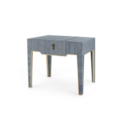 ALEXANDER 1-DRAWER SIDE TABLE, COLONIAL BLUE SHIMMER