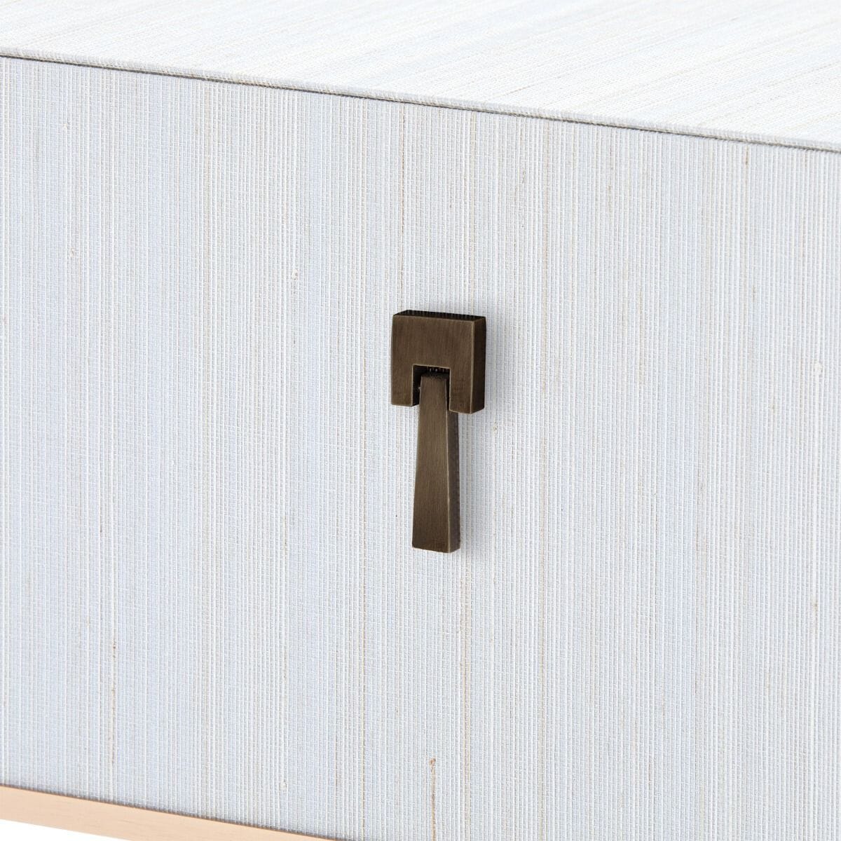 ALEXANDER 1-DRAWER SIDE TABLE, PLATINUM SHIMMER