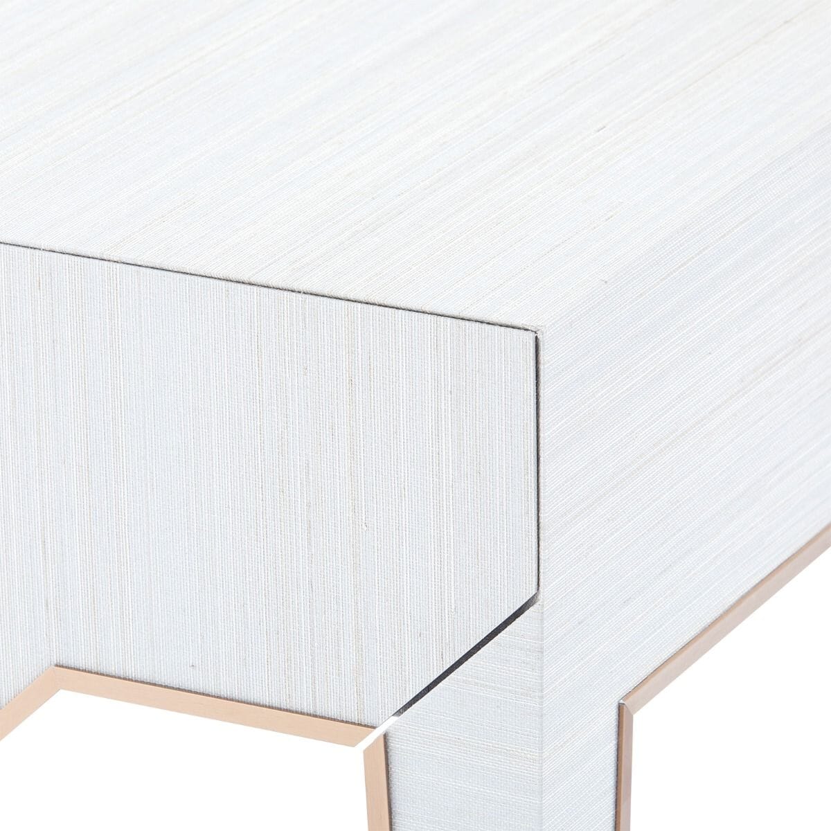 ALEXANDER 1-DRAWER SIDE TABLE, PLATINUM SHIMMER