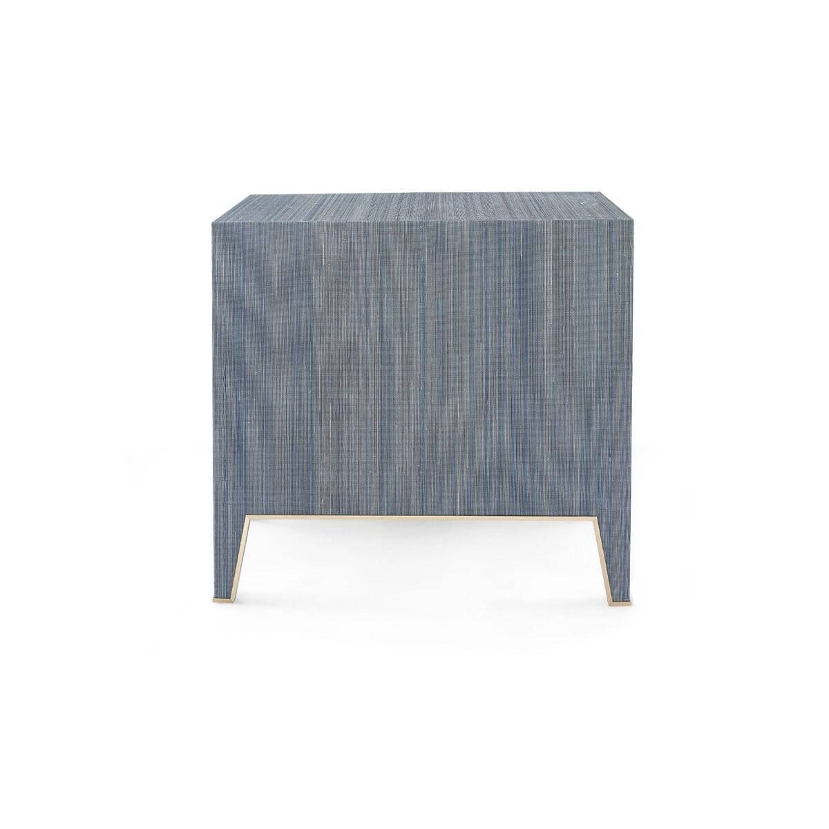 ALEXANDER 3-DRAWER SIDE TABLE, COLONIAL BLUE SHIMMER