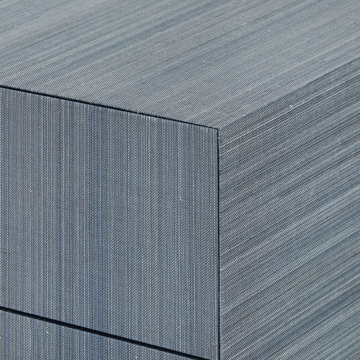 ALEXANDER 3-DRAWER SIDE TABLE, COLONIAL BLUE SHIMMER