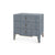 ALEXANDER 3-DRAWER SIDE TABLE, COLONIAL BLUE SHIMMER