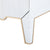 ALEXANDER 3-DRAWER SIDE TABLE, PLATINUM SHIMMER