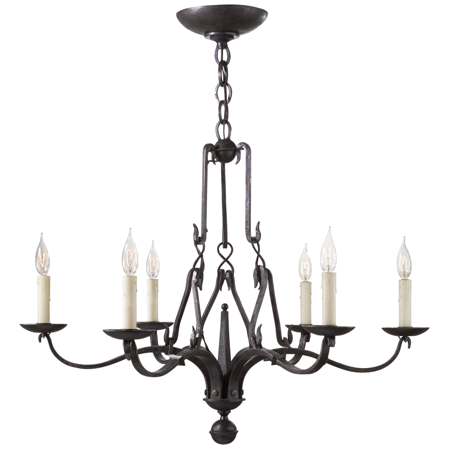 Allegra Small Chandelier in Aged Iron
