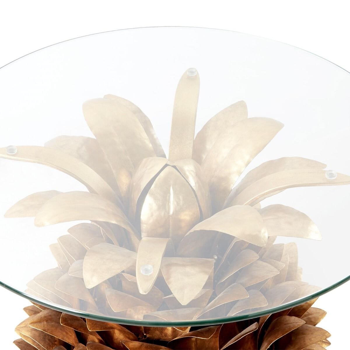 ANANAS SIDE COCKTAIL TABLE BASE, GOLD LEAF