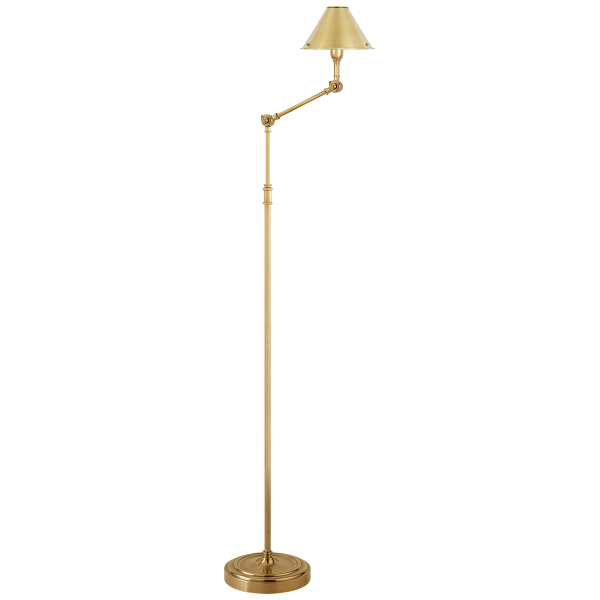 Anette Floor Lamp Natural Brass