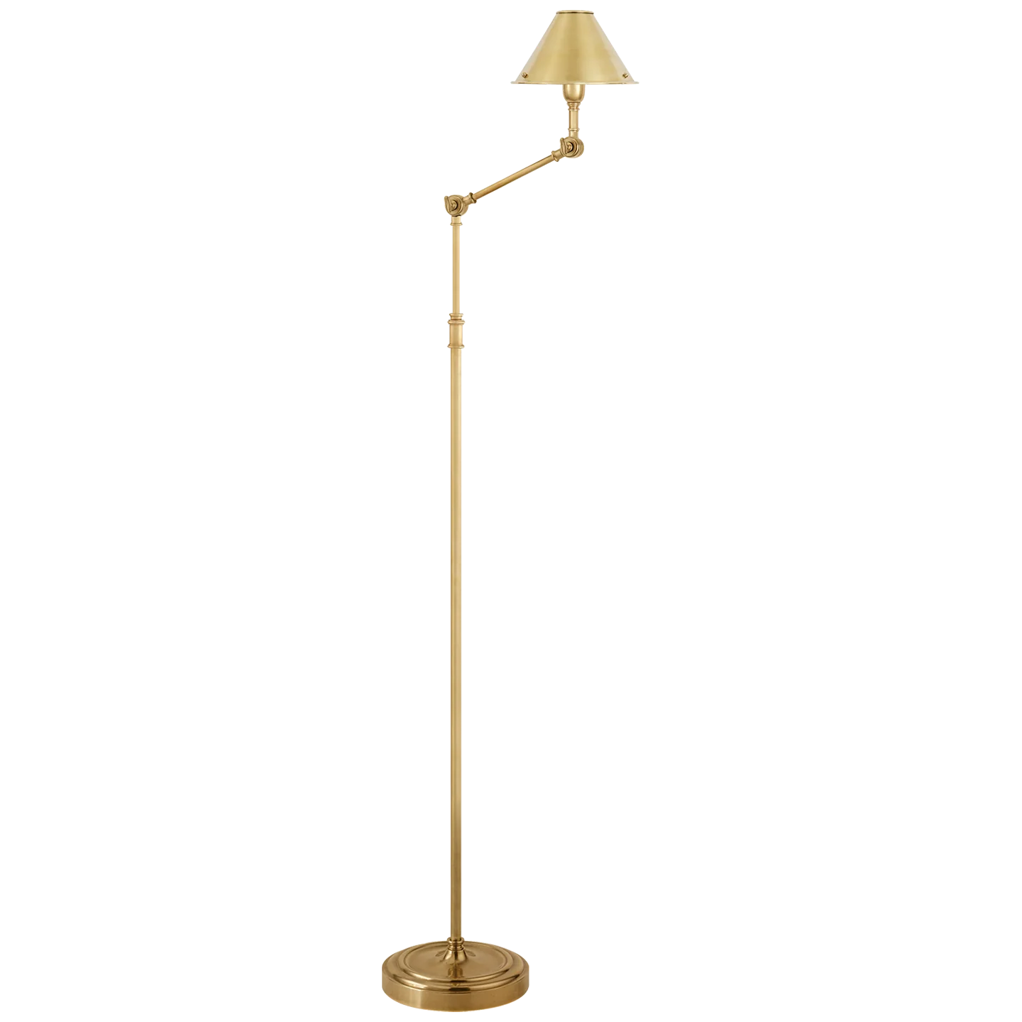 Anette Floor Lamp Natural Brass