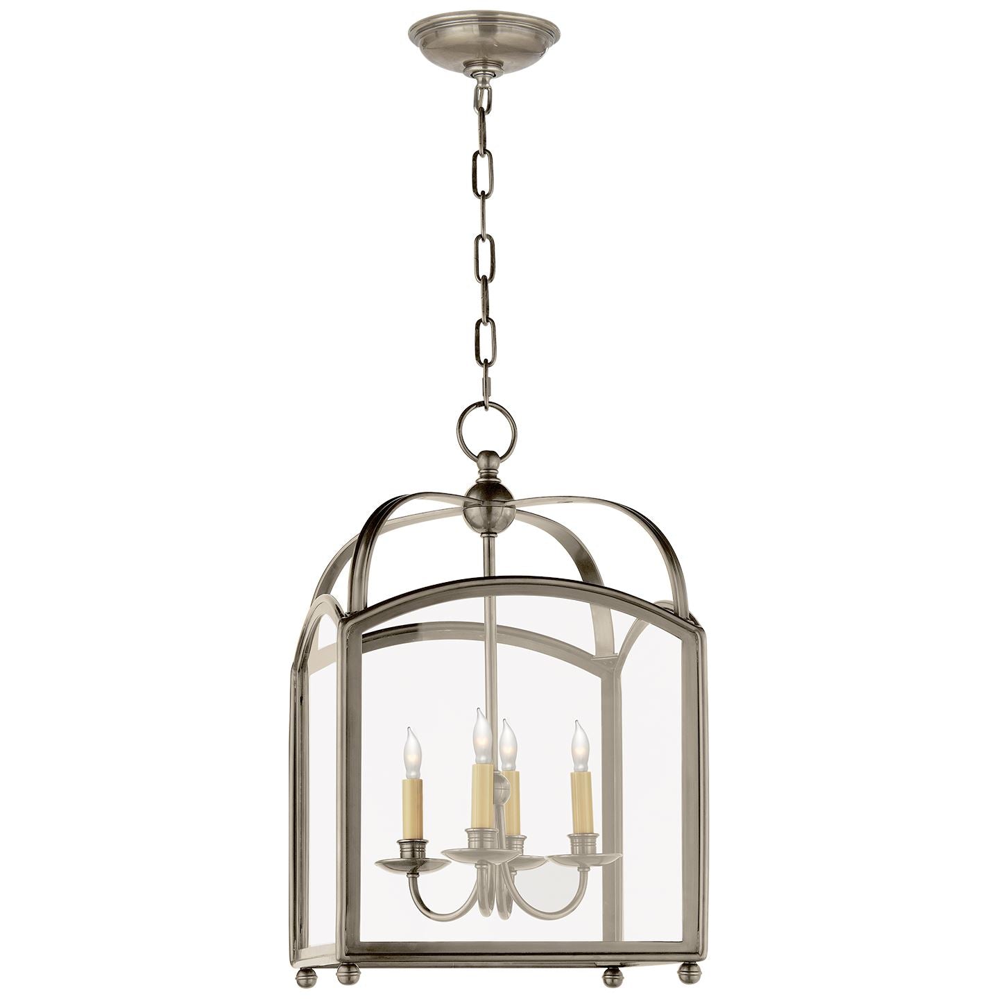 Arch Top Small Lantern in Antique Nickel - Salisbury & Manus