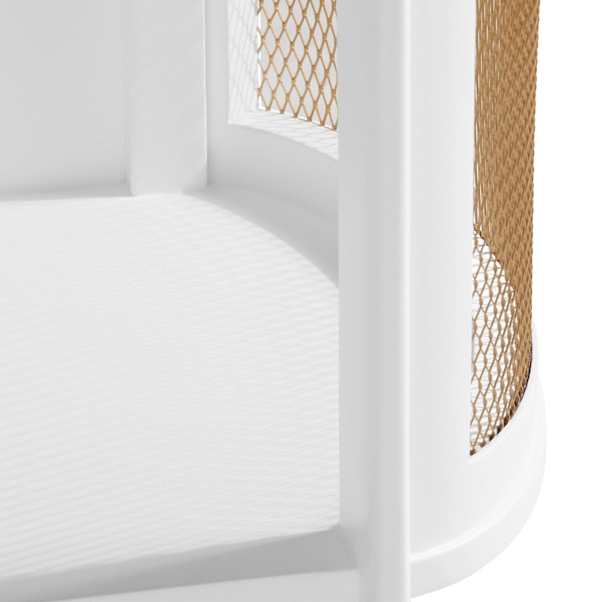 ARIA 1-DRAWER SIDE TABLE, VANILLA