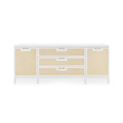 ASTOR 3-DRAWER & 2-DOOR CABINET, WHITE - Salisbury & Manus