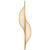Avant Large Curved Sconce in Antique-Burnished Brass with Frosted Glass - Salisbury & Manus