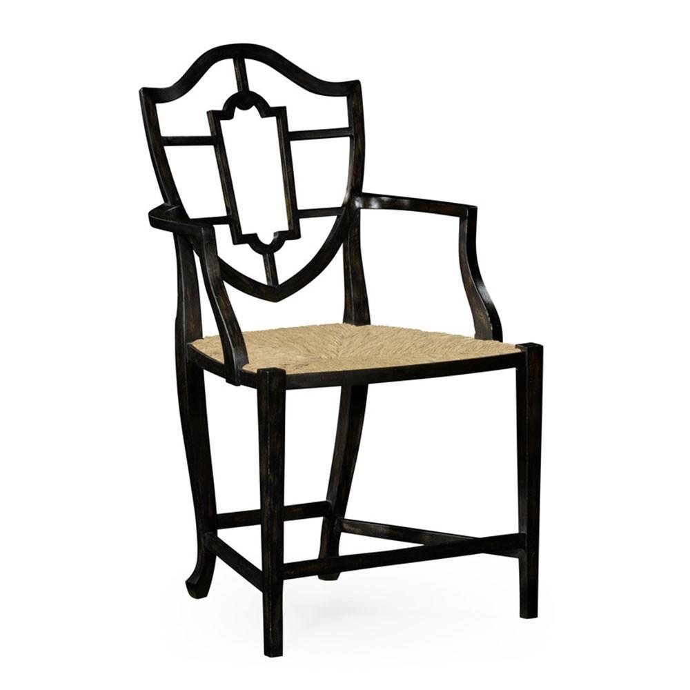 AVEBURN ARMCHAIR - CHARCOAL WASH - Salisbury & Manus