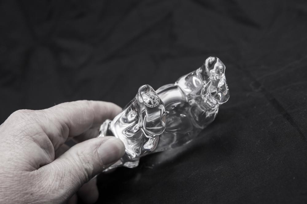 Baccarat Elephant Crystal Sculptures - Salisbury & Manus