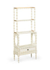 Bamboo Bookcase - Cream 380001 - Salisbury & Manus