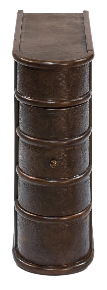 Barnes Leather Book Side Table - Salisbury & Manus