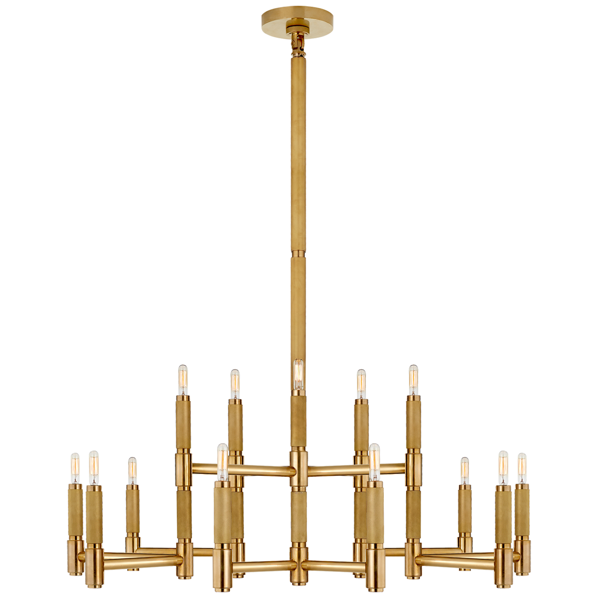 Barrett Large Knurled Chandelier